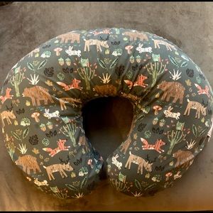 Boppy Green Forest Animals Infant and Baby Support Pillow Breastfeeding